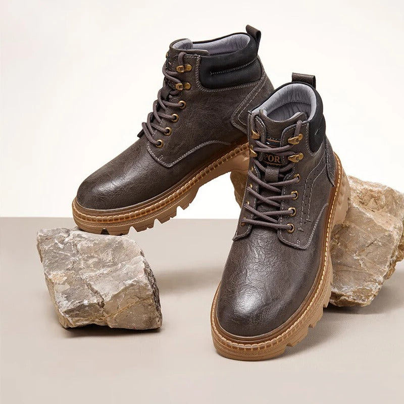 Botas Masculinas Golden Camel em Couro - MOBO02 - Frete Grátis