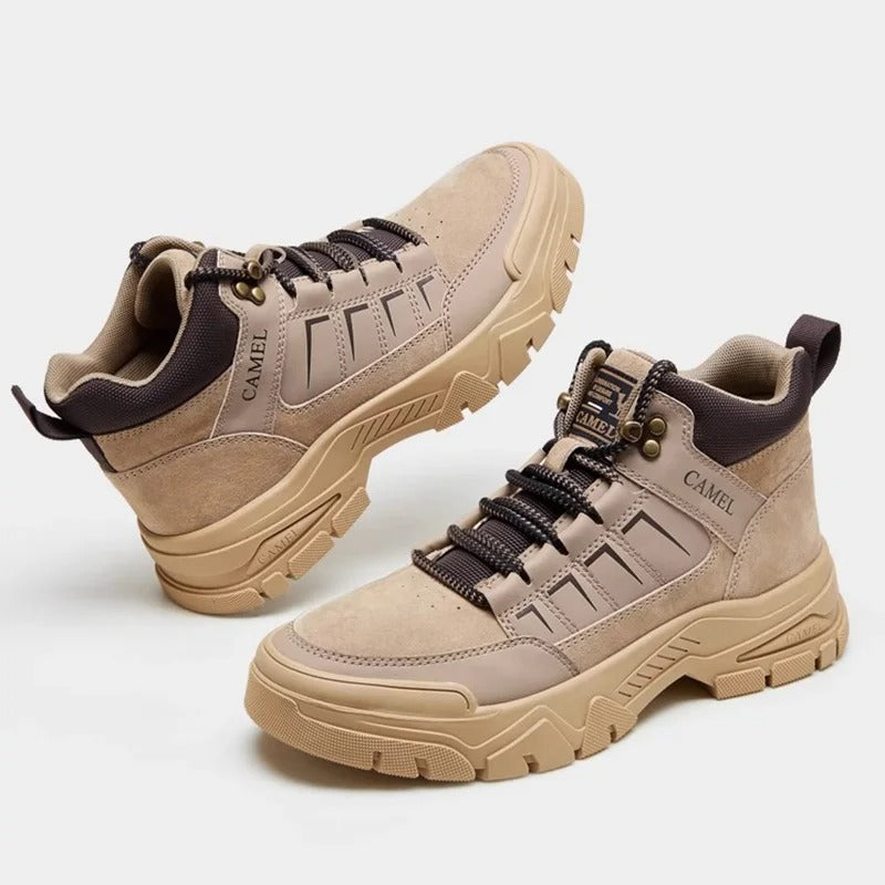 Botas Masculinas Golden Camel em Couro  - MOBO03 - Frete Grátis