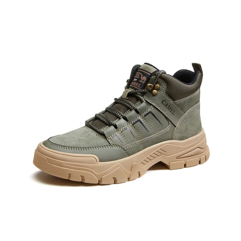 Botas Masculinas Golden Camel em Couro  - MOBO03 - Frete Grátis