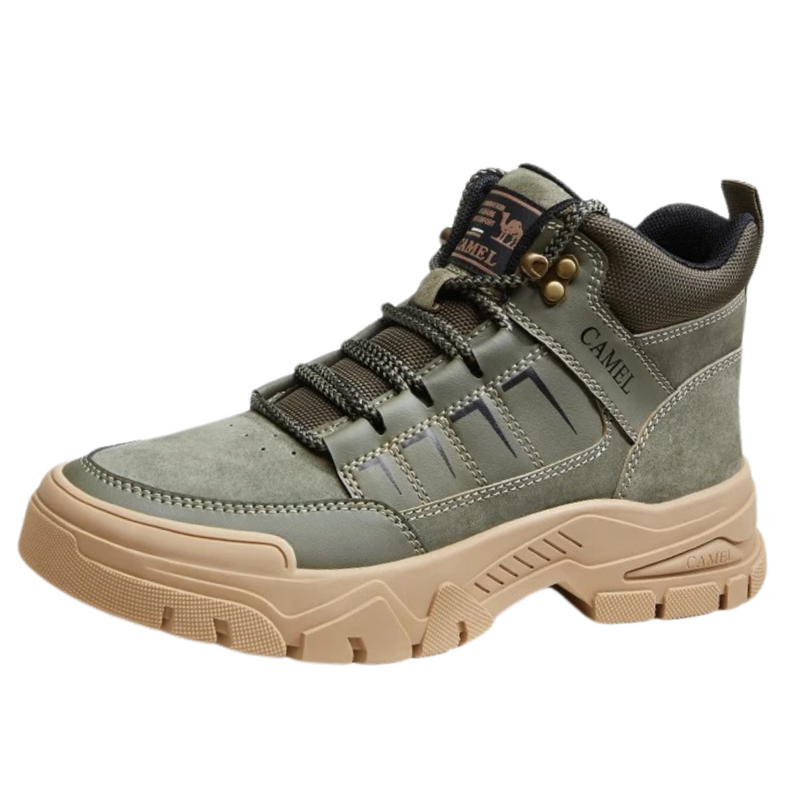 Botas Masculinas Golden Camel em Couro  - MOBO03 - Frete Grátis
