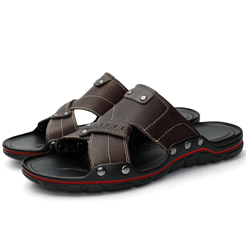 Sandália de Couro Masculinos - MOSM005