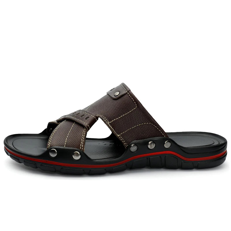 Sandália de Couro Masculinos - MOSM005