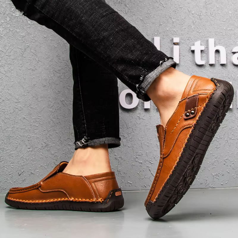 Mocassins Masculino Confortável Feito à Mão - MOSMM022
