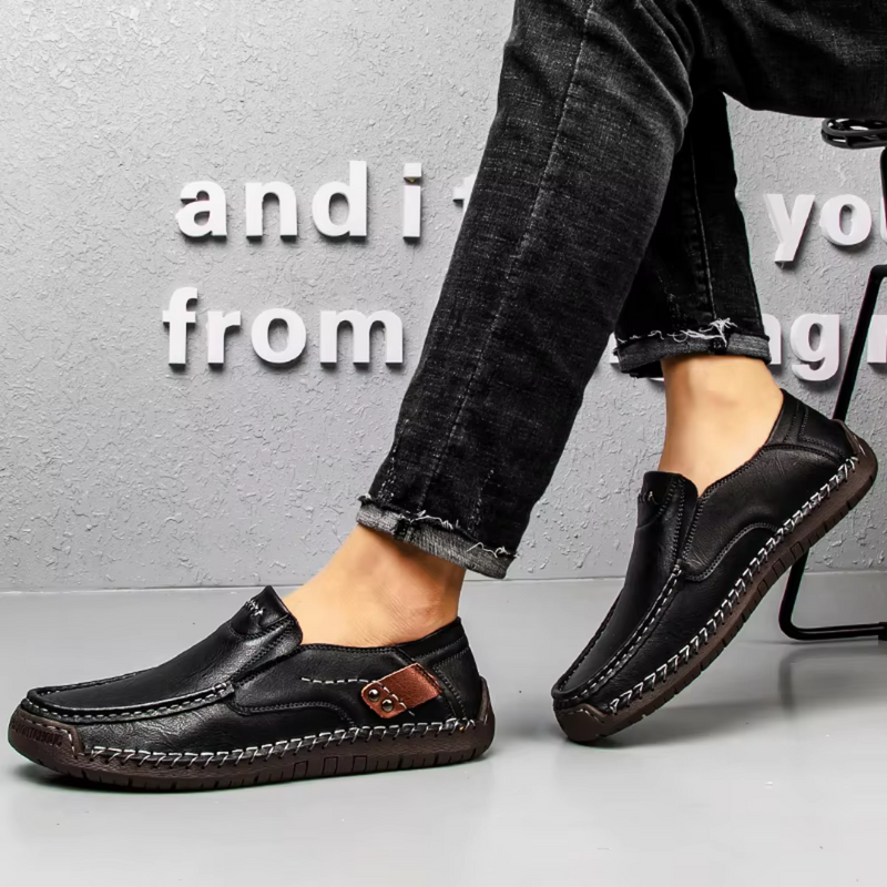 Mocassins Masculino Confortável Feito à Mão - MOSMM022