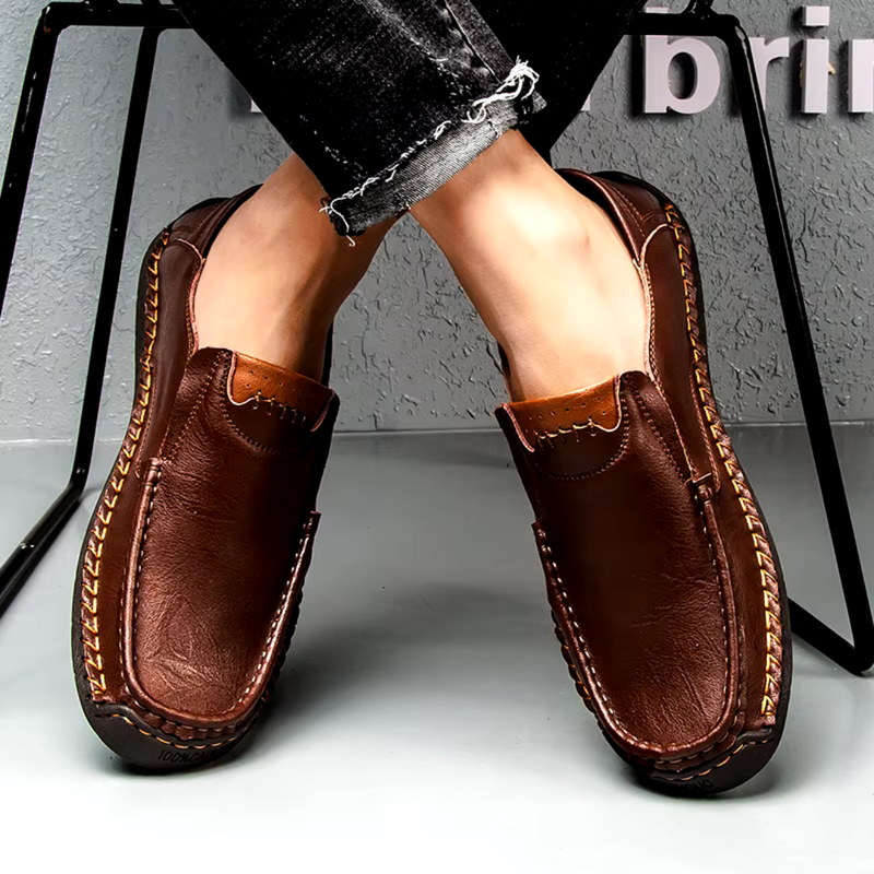 Mocassins Masculino Confortável Feito à Mão - MOSMM022