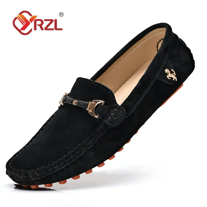 Sapato Mocassim Masculino de Couro de Camurça MOSMM014