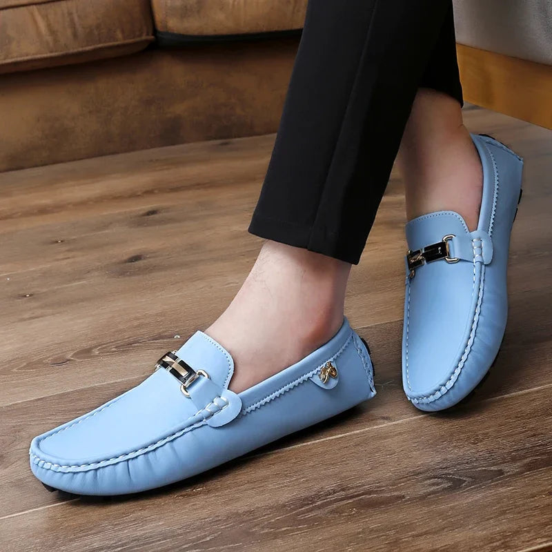 Sapato Mocassim Masculino de Couro Feito a Mão - MOSMM015