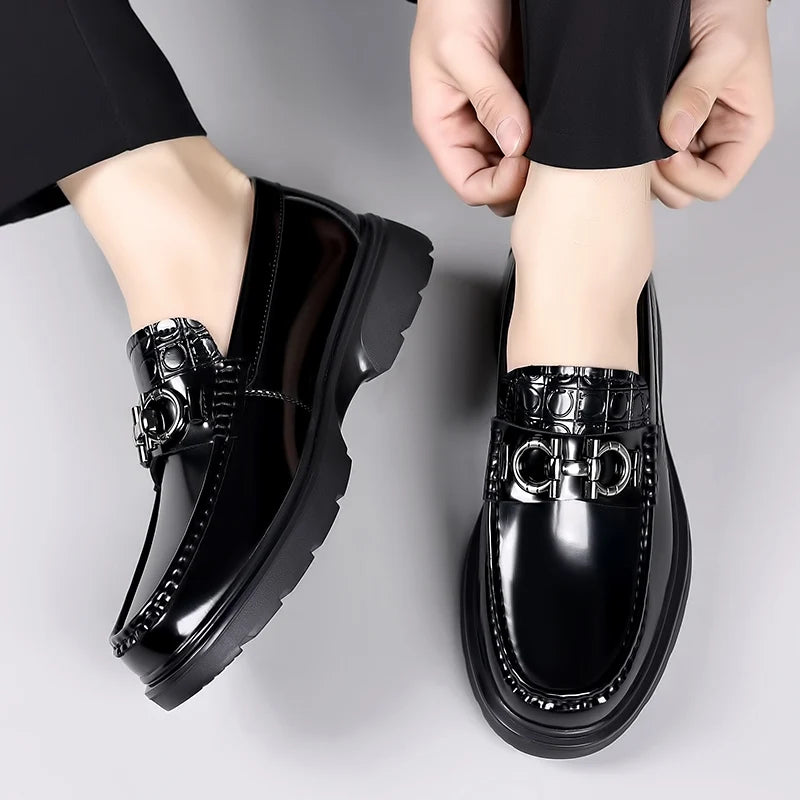 Sapatos Mocassins Masculino de Couro Genuíno - MOSMM017