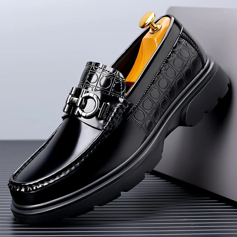 Sapatos Mocassins Masculino de Couro Genuíno - MOSMM017