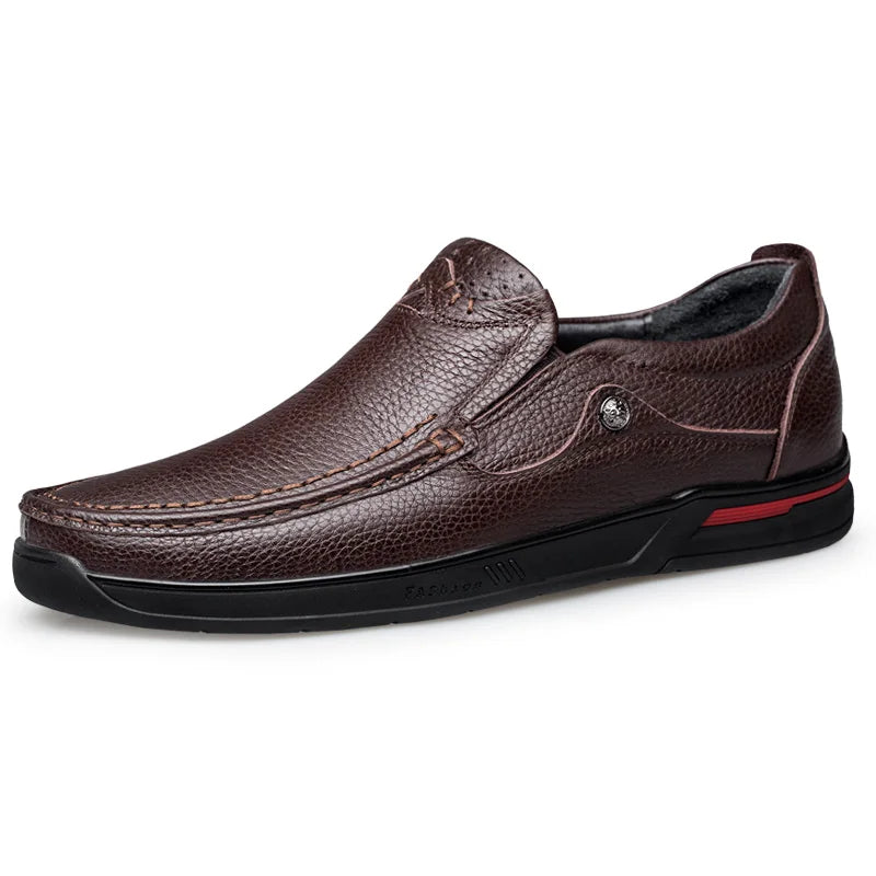 Sapatos Moda Homem em Couro Genuíno - MO033