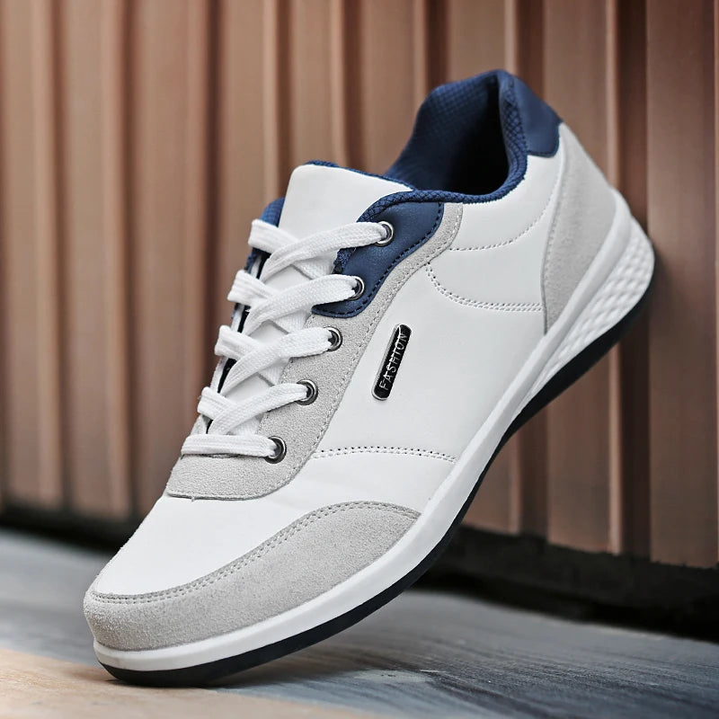 Tênis Casual Masculino em Couro - MOT011