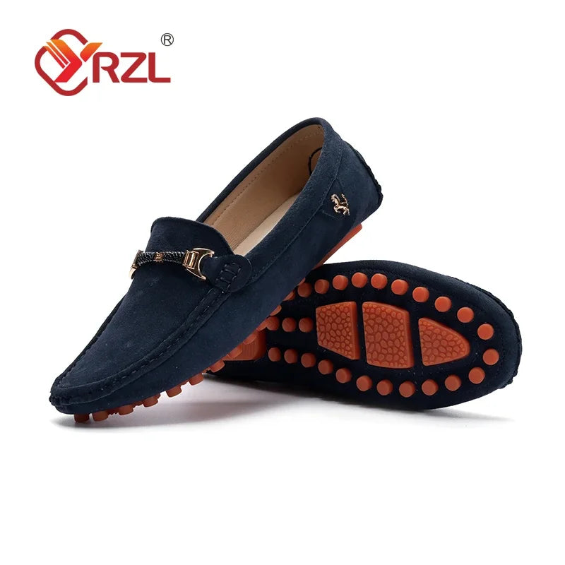 Sapato Mocassim Masculino de Couro de Camurça MOSMM014