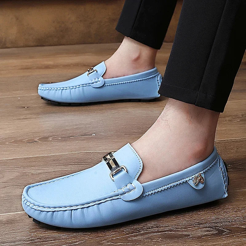 Sapato Mocassim Masculino de Couro Feito a Mão - MOSMM015