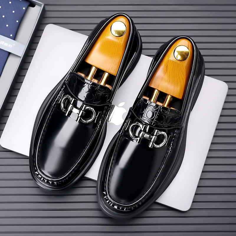 Sapatos Mocassins Masculino de Couro Genuíno - MOSMM017