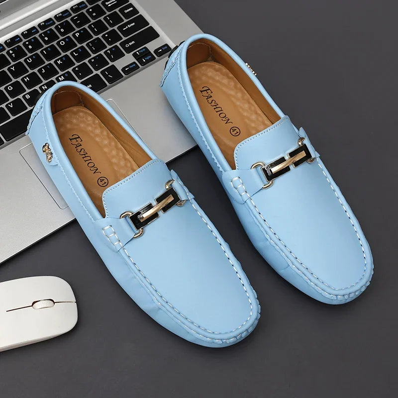 Sapato Mocassim Masculino de Couro Feito a Mão - MOSMM015