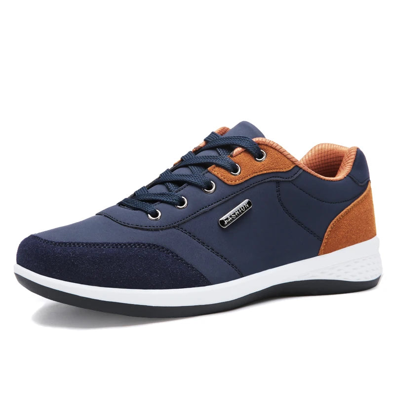 Tênis Casual Masculino em Couro - MOT011