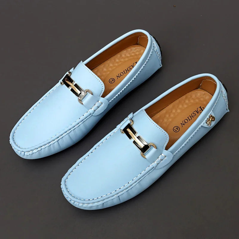 Sapato Mocassim Masculino de Couro Feito a Mão - MOSMM015