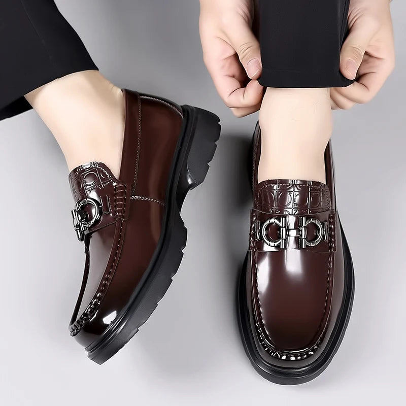 Sapatos Mocassins Masculino de Couro Genuíno - MOSMM017