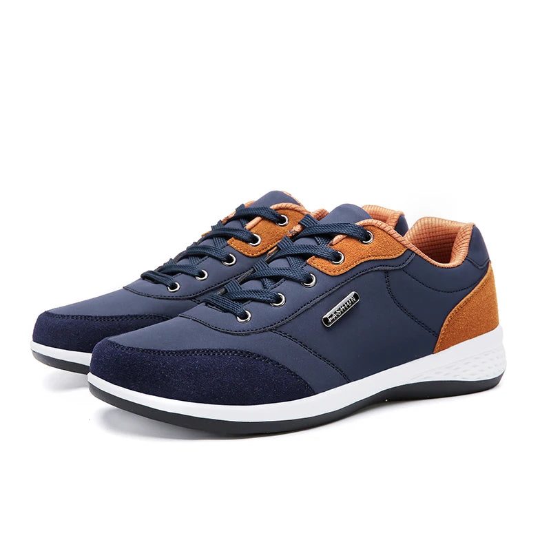 Tênis Casual Masculino em Couro - MOT011
