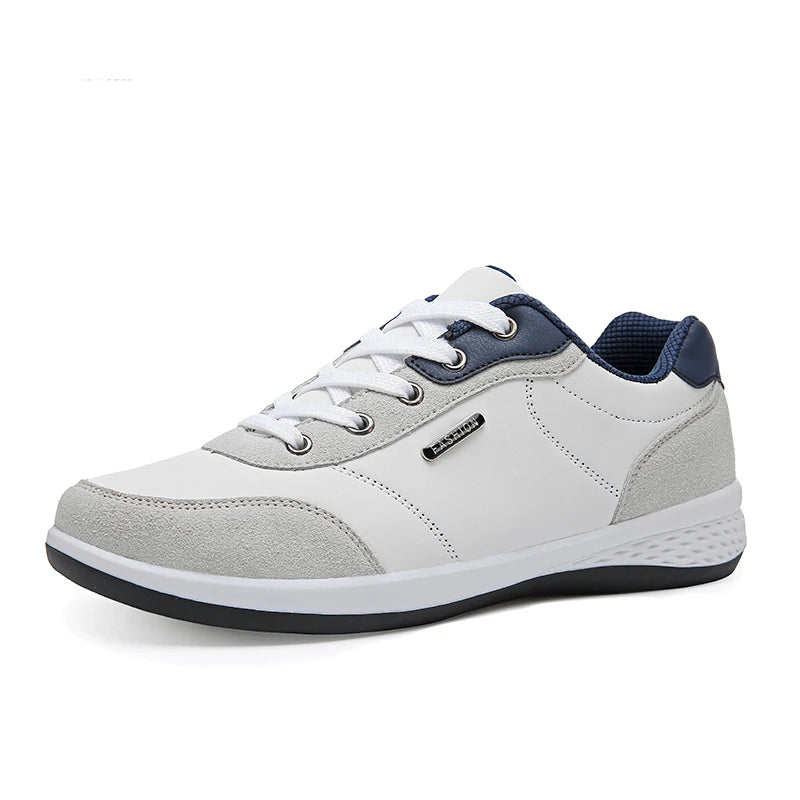 Tênis Casual Masculino em Couro - MOT011