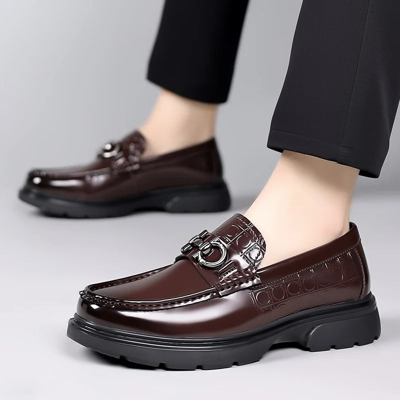 Sapatos Mocassins Masculino de Couro Genuíno - MOSMM017
