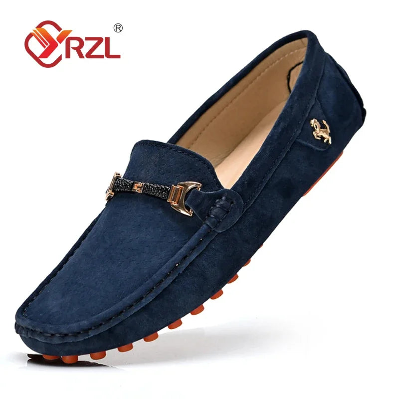 Sapato Mocassim Masculino de Couro de Camurça MOSMM014