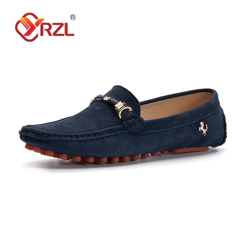 Sapato Mocassim Masculino de Couro de Camurça MOSMM014
