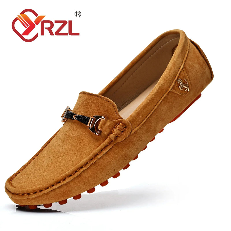 Sapato Mocassim Masculino de Couro de Camurça MOSMM014