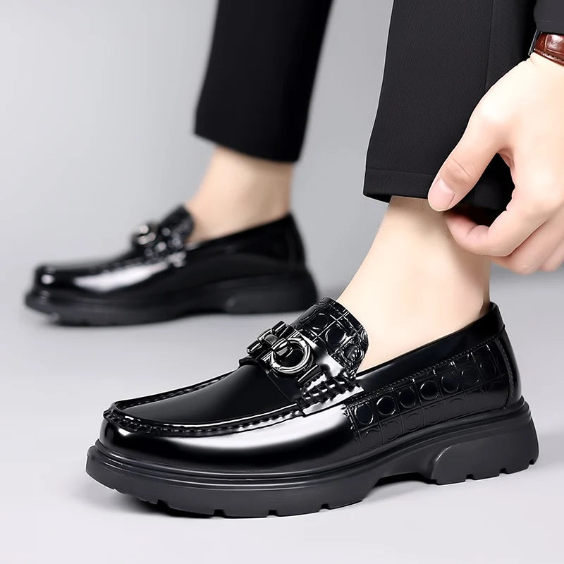 Sapatos Mocassins Masculino de Couro Genuíno - MOSMM017