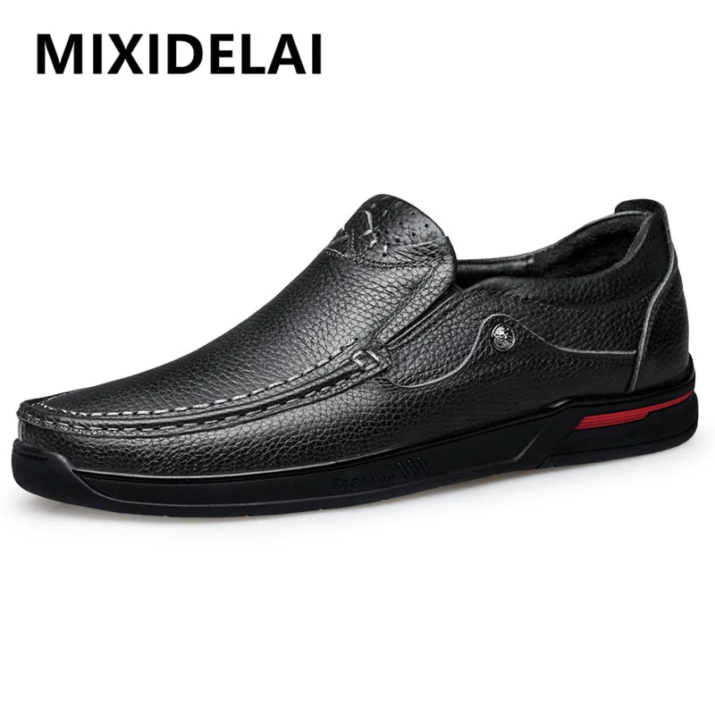 Sapatos Moda Homem em Couro Genuíno - MO033