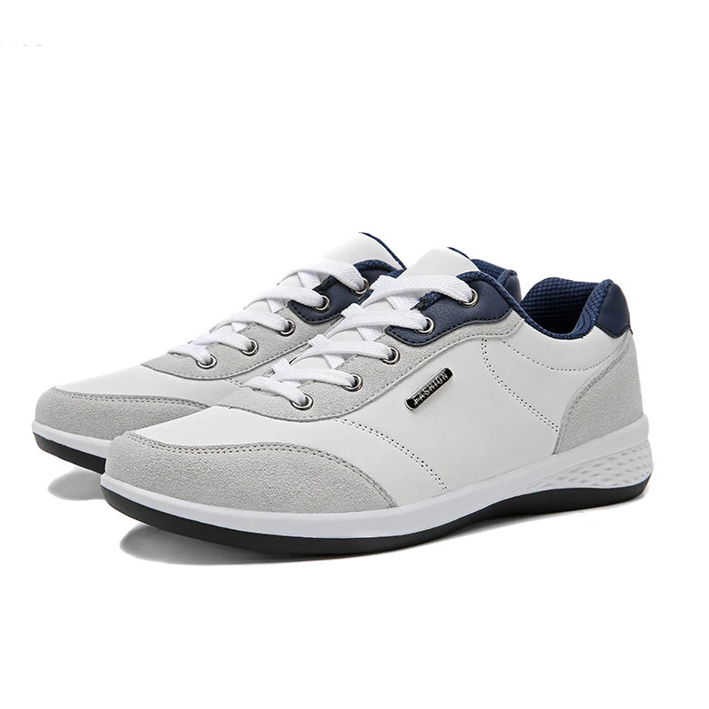 Tênis Casual Masculino em Couro - MOT011