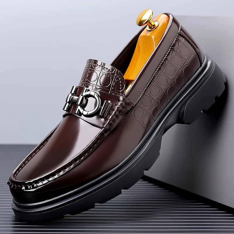 Sapatos Mocassins Masculino de Couro Genuíno - MOSMM017