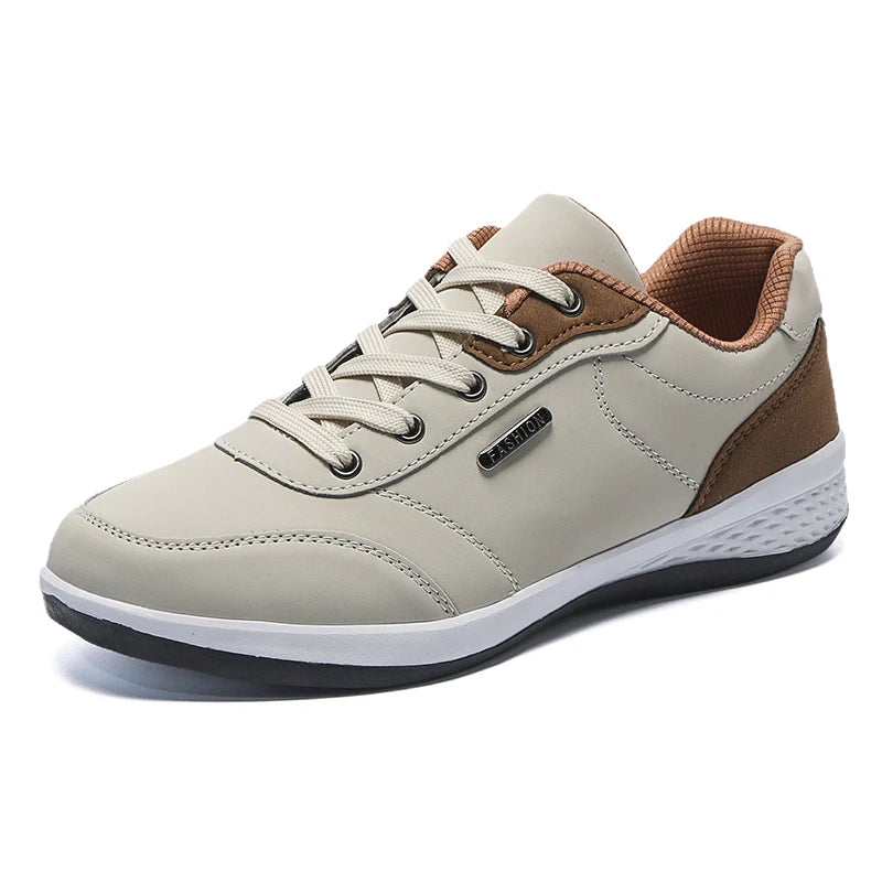 Tênis Casual Masculino em Couro - MOT011