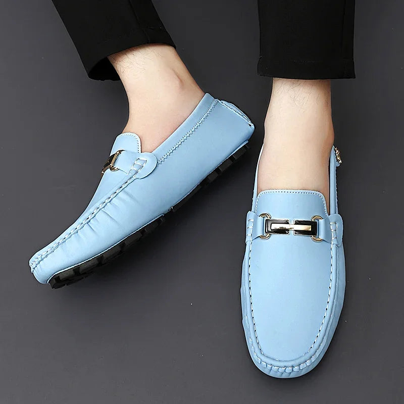 Sapato Mocassim Masculino de Couro Feito a Mão - MOSMM015